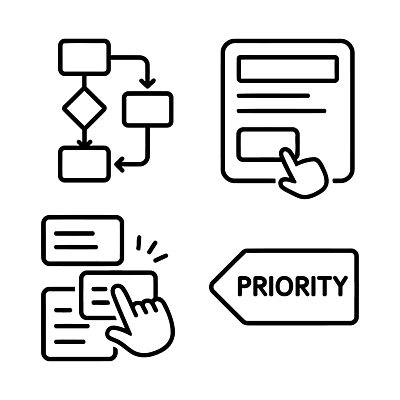 아이콘 디자인 서양음식 관리 자료 정보 선택 클릭 2D아이콘 AI파일 음식 컨셉 파일형식 벡터