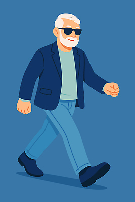 패션 남자 여유 백그라운드 일러스트 장신구 바지 모션 표정 미소 일상 캐주얼 파란색 걷기 재킷 도시 자신감 스니커즈 외출 스타일 국내일러스트 AI파일 옷 감정 컬러 운동화 하의 사람 라이프 외투 파일형식 벡터