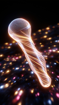 JPG 편집이미지 디자인 예술 음악 컬러 백그라운드 추상 장식 빛 디지털 소리 장비 흐름 마이크 편집3D AI컴퓨터그래픽 AI콘텐츠 음향기기 컨셉 무늬 문화예술 3D 파일형식