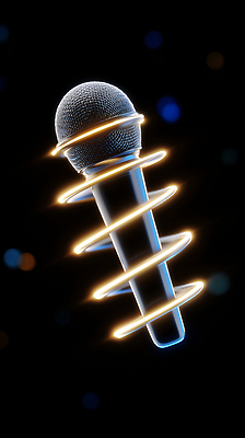 JPG 편집이미지 디자인 음악 백그라운드 스튜디오 빛 소리 공연 장비 에너지 마이크 그림 회전 방송 언론 창작 편집3D AI컴퓨터그래픽 AI콘텐츠 음향기기 문화예술 이벤트 3D 파일형식