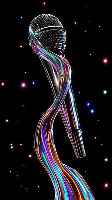 JPG 편집이미지 디자인 별 예술 음악 상징 컬러 백그라운드 빛 우주 힘 표현 화려 마이크 순간 창의성 편집3D AI컴퓨터그래픽 AI콘텐츠 자연요소 음향기기 컨셉 문화예술 3D 파일형식