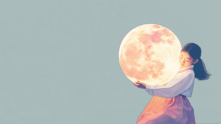 JPG 편집이미지 전통 행복 문화 가족 밤하늘 동화 한국 사랑 미소 풍경 소녀 빛 우주 꿈 보름달 달 포근함 한복 뷰티풀 이미지편집 AI컴퓨터그래픽 AI콘텐츠 자연요소 한국전통 여자 감정 아시아 어린이 관계 하늘 표정 감각 야간 전통의상 파일형식