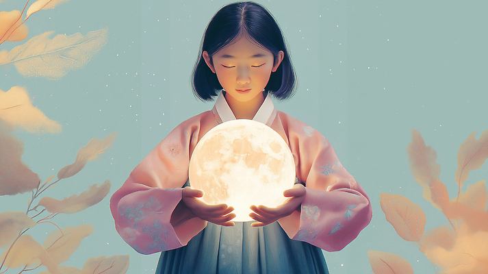 JPG 편집이미지 전통 문화 상상 자연 하늘 조명 한국 소녀 빛 정원 고요 꿈 달 포근함 한복 감성 뷰티풀 색감 여름밤 환상 이미지편집 AI컴퓨터그래픽 AI콘텐츠 자연요소 한국전통 여자 아시아 어린이 컨셉 여름 감각 야간 전통의상 생태계 파일형식