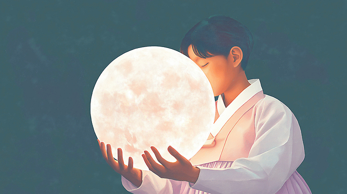 JPG 편집이미지 전통 손 문화 컬러 자연 풍경 소녀 빛 고요 꿈 달 기도 한복 조용 감성 소원 뷰티풀 이미지편집 AI컴퓨터그래픽 AI콘텐츠 자연요소 한국전통 여자 어린이 컨셉 신체부위 전통의상 생태계 파일형식