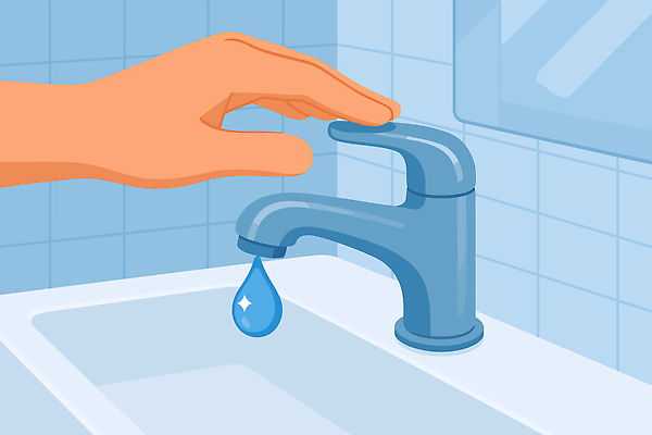 손 일러스트 손가락 조명 일상 생활 물 주방 깨끗함 청결 흐름 욕실 작업 위생 타일 세면대 이미지 수돗물 조작 국내일러스트 AI파일 자연요소 컨셉 라이프 신체부위 파일형식 벡터