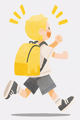 JPG 어린이 가방 일러스트 학교 모션 표정 웃음 소년 친구 달리기 노란색 유치원 꿈 에너지 자유 도전 즐거움 약속 하교 동심 국내일러스트 AI일러스트 AI콘텐츠 잡화 교육 남자 감정 컬러 컨셉 관계 사람 등하교 파일형식