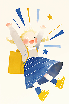 JPG 행복 감정 어린이 하늘색 백그라운드 가방 일러스트 학교 모션 자연 웃음 친구 노란색 기쁨 만남 순수 즐거움 생동감 국내일러스트 AI일러스트 AI콘텐츠 잡화 교육 컬러 컨셉 관계 표정 사람 파란색 생태계 파일형식