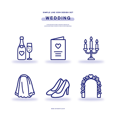 아이콘 디자인 기념일 꽃 결혼 신발 초 결혼식 장식 축하 샴페인 촛대 베일 2D아이콘 AI파일 식물 컨셉 주류 이벤트 파일형식 벡터