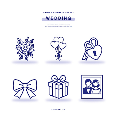 아이콘 디자인 리본 꽃다발 결혼 열쇠 프레임 자물쇠 선물 장식 세트 하트 심플 동심 2D아이콘 AI파일 모양 꽃 이벤트 파일형식 벡터