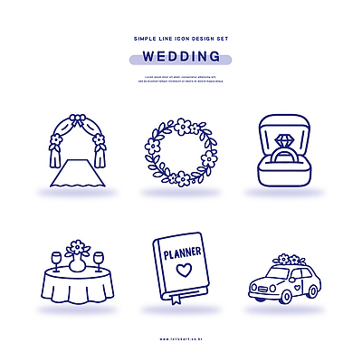 아이콘 디자인 드레스 꽃 선 결혼 자동차 식탁 결혼식 이벤트 장식 반지 플래너 2D아이콘 AI파일 식물 옷 육상교통 장신구 탁자 파일형식 벡터