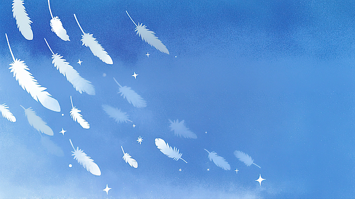 JPG 별 일러스트 상상 자연 하늘 날리기 풍경 파란색 빛 평화 공간 꿈 하락 깃털 부드러움 조화 뷰티풀 환상 국내일러스트 AI일러스트 AI콘텐츠 자연요소 컬러 컨셉 모션 감각 생태계 파일형식