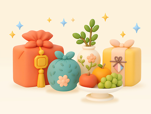 PSD 편집이미지 디자인 여유 컬러 과일 실내 선물 장식 상자 추석 모임 배열 화사함 꾸미기 뷰티풀 생동감 추석선물 아기자기 편집3D 명절 감정 컨셉 내부 3D 파일형식 명절선물