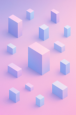 JPG 모양 편집이미지 디자인 예술 분홍색 컬러 백그라운드 추상 그래픽 파란색 디지털 구출 오브젝트 그라데이션 조화 직육면체 이미지편집 AI컴퓨터그래픽 AI콘텐츠 도형 무늬 도움 파일형식