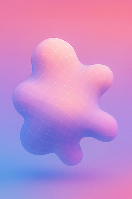 JPG 모양 편집이미지 디자인 예술 분홍색 컬러 백그라운드 곡선 추상 그래픽 파란색 3D 디지털 부자 오브젝트 부드러움 그라데이션 기하학 이미지편집 AI컴퓨터그래픽 AI콘텐츠 선 컨셉 무늬 감각 디지털합성 파일형식