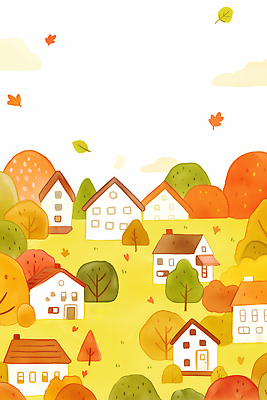 JPG 나무 컬러 일러스트 자연 하늘 주택 따뜻함 풍경 잔디 소풍 마을 환경 고요 변화 온도 조화 국내일러스트 AI일러스트 AI콘텐츠 식물 컨셉 건물 야외활동 생태계 파일형식