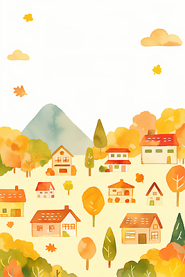 JPG 나무 일러스트 가족 자연 산 주택 따뜻함 풍경 생활 평화 귀여움 마을 농촌 힐링 조화 색감 국내일러스트 AI일러스트 AI콘텐츠 식물 컨셉 관계 건물 시골 생태계 파일형식