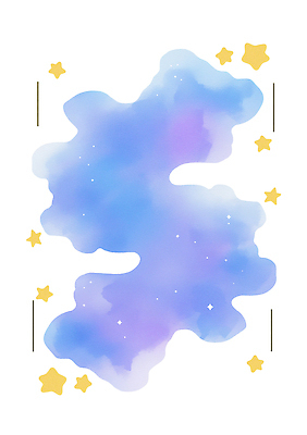 JPG 모양 디자인 별 예술 컬러 백그라운드 패턴 일러스트 자연 하늘 추상 파란색 보라색 물감 그림 이미지 부드러움 조화 몽환 국내일러스트 AI일러스트 AI콘텐츠 자연요소 컨셉 무늬 미술도구 감각 생태계 파일형식