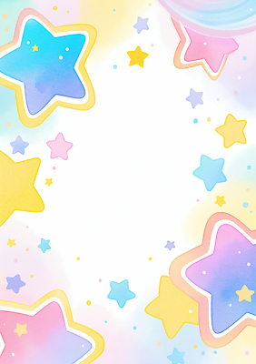 JPG 모양 디자인 별 예술 컬러 백그라운드 무늬 일러스트 장식 즐거움 부드러움 화사함 파스텔 조화 무제한 뷰티풀 색감 창의성 스타일 국내일러스트 AI일러스트 AI콘텐츠 자연요소 감정 컨셉 학용품 감각 파일형식