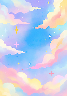 JPG 별 예술 컬러 백그라운드 일러스트 상상 자연 하늘 평화 꿈 그림 심플 부드러움 뷰티풀 창의성 Pastel 국내일러스트 AI일러스트 AI콘텐츠 자연요소 컨셉 감각 생태계 파일형식
