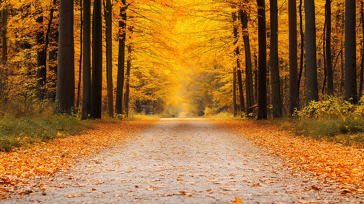 JPG 나무 편집이미지 길 잎 자연 풍경 노란색 평화 환경 정원 산책 숲 오솔길 편집실사 AI포토 AI콘텐츠 식물 컬러 컨셉 휴식 CG 생태계 파일형식