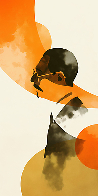 JPG 모양 디자인 남자 감정 안경 선 컬러 백그라운드 일러스트 따뜻함 미술 사각형 그림 조화 창의성 카리스마 프로필 국내일러스트 AI일러스트 AI콘텐츠 도형 잡화 컨셉 문화예술 사람 파일형식