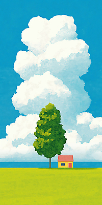 JPG 나무 컬러 일러스트 상상 자연 하늘 생명 주택 따뜻함 풍경 초원 일상 여름 평화 고요 일몰 땅 뷰티풀 풍경화 국내일러스트 AI일러스트 AI콘텐츠 식물 계절 컨셉 건물 라이프 노을 그림 생태계 파일형식