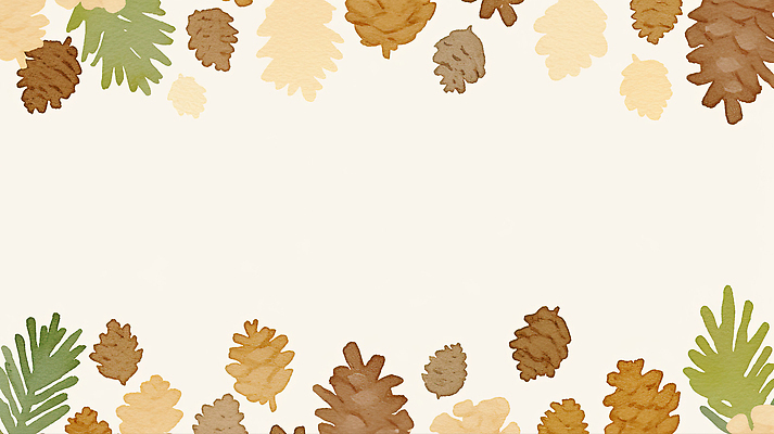 JPG 디자인 꽃 리본 컬러 백그라운드 잎 겨울 일러스트 자연 나뭇잎 수채화 그래픽 장식 추억 숲 편안함 오브젝트 그림 생태계 솔방울 조화 국내일러스트 AI일러스트 AI콘텐츠 식물 계절 컨셉 감각 파일형식