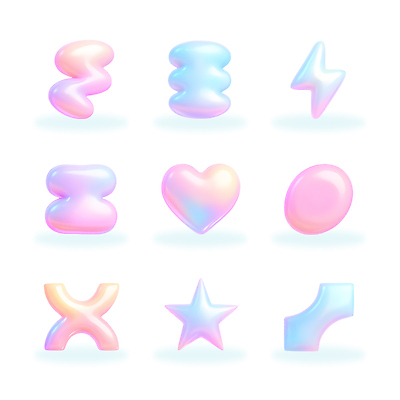 모양 PSD 편집이미지 디자인 예술 컬러 그래픽 장식 매력적 배열 모던 심플 부드러움 광택 편집3D 컨셉 3D 감각 파일형식