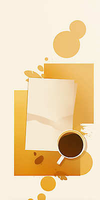 JPG 디자인 여유 커피 음료 백그라운드 일러스트 따뜻함 일상 컵 사무실 독서 노란색 공간 시간 작업 그림 창의성 차분 국내일러스트 AI일러스트 AI콘텐츠 식기 감정 컬러 컨셉 비즈니스 라이프 파일형식