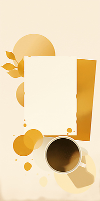JPG 디자인 여유 커피 음료 예술 잎 일러스트 자연 탁자 따뜻함 갈색 원형 분위기 성냥 모던 질감 대칭 차분 국내일러스트 AI일러스트 AI콘텐츠 도형 식물 감정 컬러 가구 컨셉 생태계 파일형식