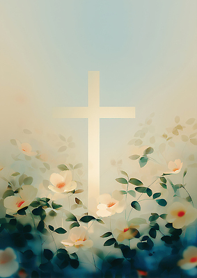 JPG 꽃 감정 기독교 종교 여유 백그라운드 십자가 일러스트 자연 하늘 사랑 풍경 평화 정원 희망 신성 파스텔 조화 뷰티풀 순간 국내일러스트 AI일러스트 AI콘텐츠 식물 컨셉 학용품 생태계 파일형식