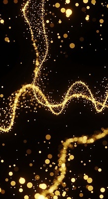 JPG 편집이미지 디자인 예술 백그라운드 패턴 모션 추상 빛 어둠 흐름 금색 점 화려 신비 파동 이미지편집 AI컴퓨터그래픽 AI콘텐츠 컬러 컨셉 무늬 순간포착 파일형식