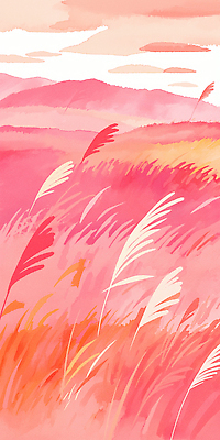 JPG 감정 예술 분홍색 일러스트 자연 하늘 바람 수채화 풍경 초원 여름 소풍 주황색 소리 눈부심 색채 순간 국내일러스트 AI일러스트 AI콘텐츠 자연요소 계절 컬러 날씨 야외활동 생태계 파일형식