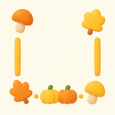 JPG 나무 편집이미지 예술 컬러 자연 호박 따뜻함 마늘 장식 노란색 버섯 부드러움 조화 테마 편집3D AI컴퓨터그래픽 AI콘텐츠 식물 채소 3D 감각 생태계 파일형식