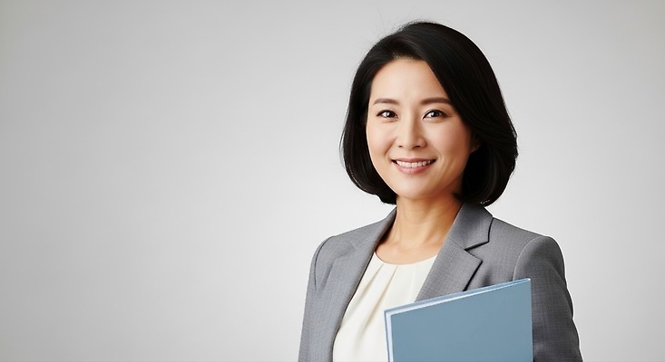 JPG 편집이미지 여자 백그라운드 비즈니스 성공 회의 직장 대화 미소 정장 자신감 분위기 전문직 준비 문서 파일 의료성형뷰티 편집실사 AI인물포토 AI콘텐츠 직업 옷 감정 컨셉 회사 표정 말하기 사람 CG 파일형식 AI포토