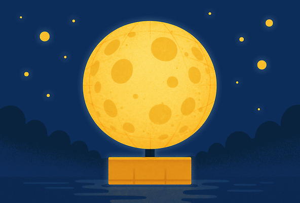 PSD 별 예술 일러스트 자연 하늘 조명 풍경 장식 물 반짝임 조형물 노란색 평화 전시 공간 달 저녁 그림 국내일러스트 자연요소 컬러 컨셉 모션 미술 야간 생태계 파일형식