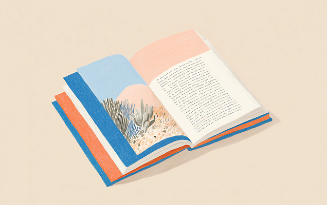 JPG 문자 디자인 감정 예술 컬러 일러스트 상상 자연 풍경 책 교양 체험 오픈 읽기 그림 문학 페이지 감성 생동감 창의성 국내일러스트 AI일러스트 AI콘텐츠 컨셉 모션 생태계 파일형식