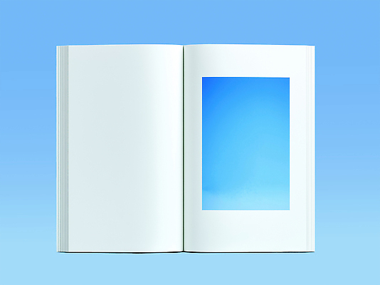 PSD 편집이미지 디자인 컬러 백그라운드 텍스트 하늘 책 파란색 오픈 페이지 창작 청명 목업 이미지편집 파일형식