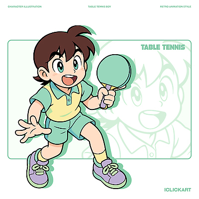 캐릭터 어린이 스포츠 포즈 일러스트 놀이 소년 친구 운동 활발 게임 탁구 스케치 즐거움 핸드볼 대회 상상력 일러캐릭터 AI파일 남자 감정 컨셉 관계 건강 미술 사람 구기 파일형식 벡터