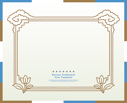 모양 편집 전통 디자인 꽃 선 컬러 백그라운드 일러스트 프레임 한국 장식 크기 그림 서식 문서 창살 비율 뷰티풀 스타일 국내일러스트 AI파일 식물 아시아 파일형식 벡터