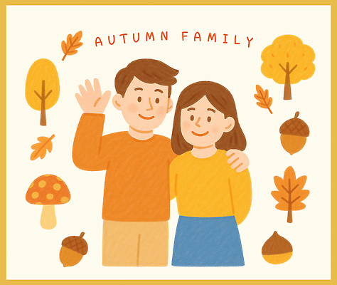 PSD 여자 남자 행복 컬러 포즈 일러스트 가족 자연 나뭇잎 따뜻함 아웃도어 사랑 미소 풍경 환경 도토리 소통 곰팡이 국내일러스트 감정 컨셉 잎 관계 표정 사람 견과류 생태계 파일형식