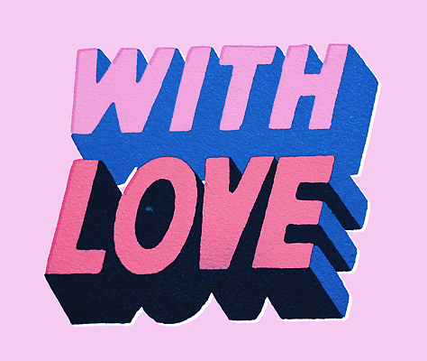 PSD 문자 디자인 감정 예술 분홍색 컬러 일러스트 함께함 따뜻함 사랑 타이포그라피 장식 파란색 표현 메시지 모던 긍정 창의성 국내일러스트 리소그라피 컨셉 파일형식