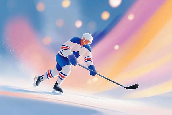 JPG 디자인 스포츠 컬러 포즈 백그라운드 일러스트 모션 협력 운동선수 풍경 운동 얼음 스케이팅 공격 집중 즐거움 속도 하키 Puck 국내일러스트 AI일러스트 AI콘텐츠 자연요소 감정 컨셉 겨울스포츠 건강 구기 파일형식