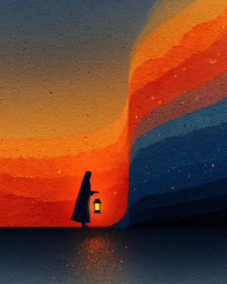 JPG 손 감정 예술 컬러 일러스트 자연 하늘 그림자 사람 풍경 빛 걷기 노을 어둠 고요 산책 등불 뷰티풀 색감 신고 국내일러스트 AI일러스트 AI콘텐츠 자연요소 모션 휴식 조명 신체부위 생태계 파일형식