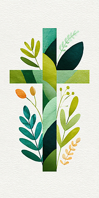 JPG 식물 디자인 기독교 종교 예술 상징 백그라운드 십자가 일러스트 자연 그래픽 장식 표현 조화 뷰티풀 국내일러스트 AI일러스트 AI콘텐츠 생태계 파일형식