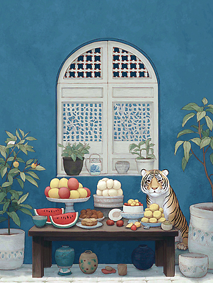 JPG 식물 문화 예술 음식 과일 일러스트 자연 탁자 디저트 귤 수박 여름 식당 정원 식사 호랑이 열대과일 그림 호두 정물화 국내일러스트 AI일러스트 AI콘텐츠 계절 가구 포유류 상점 견과류 생태계 파일형식