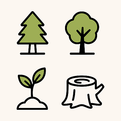 나무 식물 아이콘 자연 생명 나뭇잎 파란색 새싹 환경 성장 숲속 숲 생태계 육식 나무밑둥 2D아이콘 AI파일 컬러 잎 파일형식 벡터