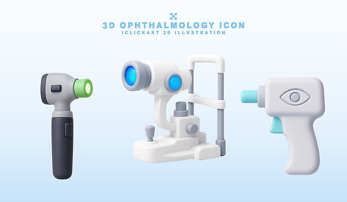 PSD 아이콘 의학 건강 그림자 치료 3D아이콘 3D 기계 진료 장비 의사 검사_조사 안과 병원 의료진 디지털합성 파일형식