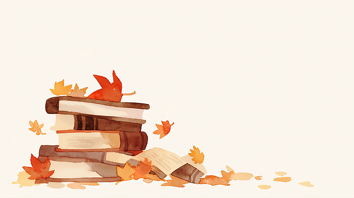 JPG 문화 여유 단풍 잎 일러스트 자연 창조 풍경 책 학습 독서 명상 뷰티풀 색감 온기 창의성 국내일러스트 AI일러스트 AI콘텐츠 식물 교육 감정 생태계 파일형식
