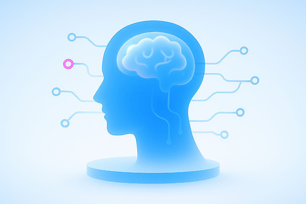 JPG 디자인 실루엣 상징 과학 일러스트 통신 기술 그래픽 자료 정보 발전 연결 사이버 분석 뇌 전자 심리 혁명 AI_인공지능 국내일러스트 AI일러스트 AI콘텐츠 컨셉 촬영기법 파일형식